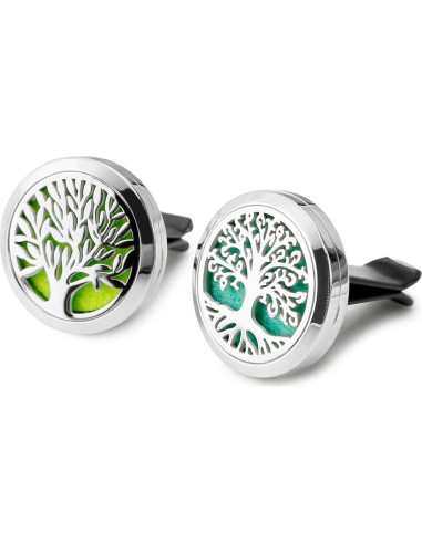 2 Difusores de Aromaterapia RoyAroma 30mm con Almohadillas