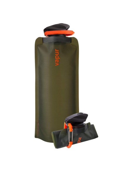Botella Plegable Vapur Eclipse 0.70L Oliva con Mosquetón Botella Plegable Vapur Eclipse 0.70L Oliva con Mosquetón