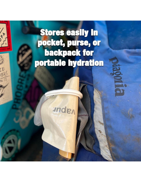 Botella Plegable Vapur Eclipse 0.70L Oliva con Mosquetón Botella Plegable Vapur Eclipse 0.70L Oliva con Mosquetón