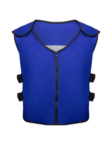 Chaleco Refrigerante Unisex Azul con 20 Paquetes de Hielo