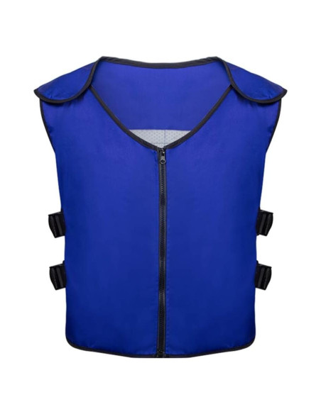 Chaleco Refrigerante Unisex Azul con 20 Paquetes de Hielo