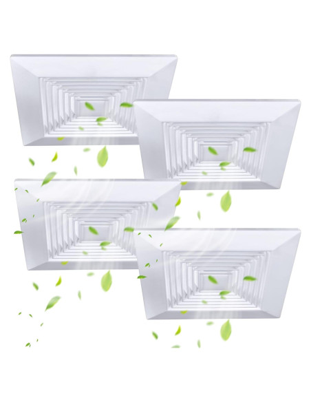 Cubierta de Ventilador de Baño Mkhaslri 22,86x22,86cm 4 Piezas