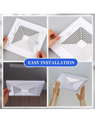 Cubierta de Ventilador de Baño Mkhaslri 22,86x22,86cm 4 Piezas