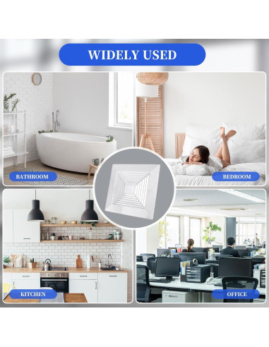 Cubierta de Ventilador de Baño Mkhaslri 22,86x22,86cm 4 Piezas