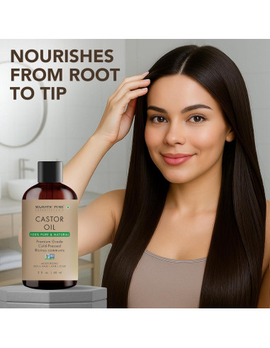 Aceite de Ricino Majestic Pure 100% Natural 59 ml Hidratante