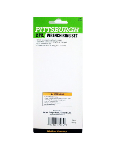 Anillos de Llave HFT Organizador 2 Piezas Acero Cromado