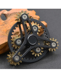 Spinner de Fidget Wewinn 13 Rodamientos Negro Engranajes 2