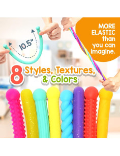 Juguetes Sensoriales Antiestrés LESONG - 8 Cuerdas Estirables 2