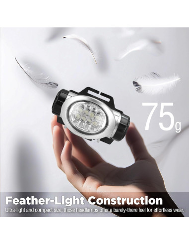 Linterna Frontal LED EverBrite 5-Pack, 4 Modos, Baterías Incluidas