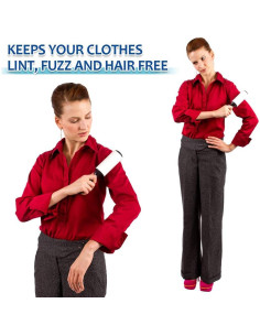 Rodillo Removedor de Pelo de Mascotas Skytogether - 2 Mangos + 8 Recargas 2