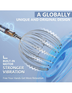 Masajeador Eléctrico de Cuero Cabelludo Winyoung - 20 Dedos Metal 2