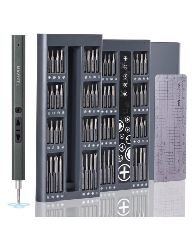 Destornillador Eléctrico MAVHTEL Mini 66 en 1 con LED