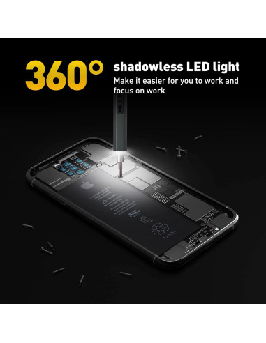 Destornillador Eléctrico MAVHTEL Mini 66 en 1 con LED