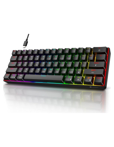 Teclado Mecánico KOORUI 61 Teclas RGB Compacto Type-C
