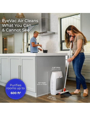 Purificador de Aire y Aspiradora Sin Contacto EYE-VAC 1000W