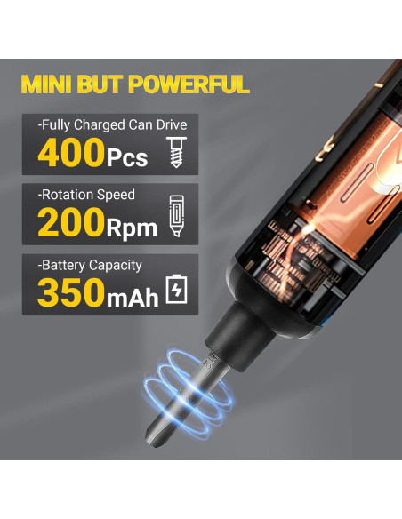 Mini Destornillador Eléctrico SHINEHOME 66 en 1 con LED