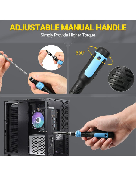 Mini Destornillador Eléctrico SHINEHOME 66 en 1 con LED