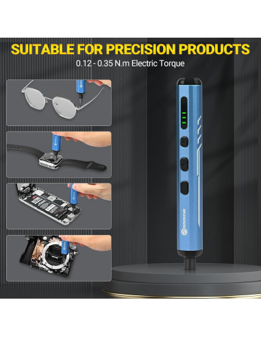 Mini Destornillador Eléctrico SHINEHOME 66 en 1 con LED