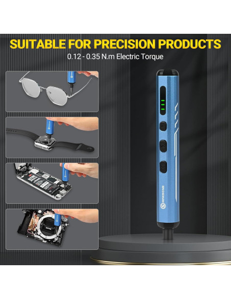 Mini Destornillador Eléctrico SHINEHOME 66 en 1 con LED