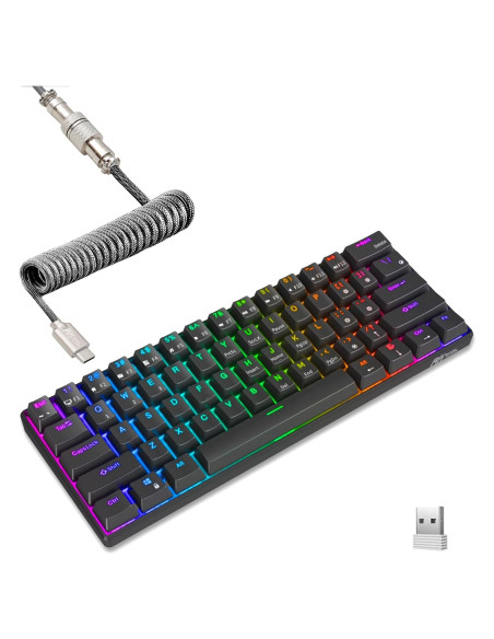 Teclado Mecánico RK ROYAL KLUDGE RK61 60% RGB Inalámbrico