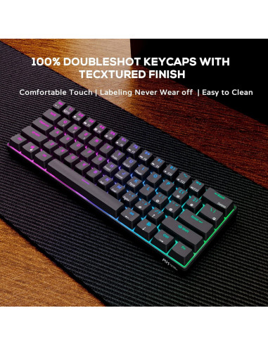 Teclado Mecánico RK ROYAL KLUDGE RK61 60% RGB Inalámbrico
