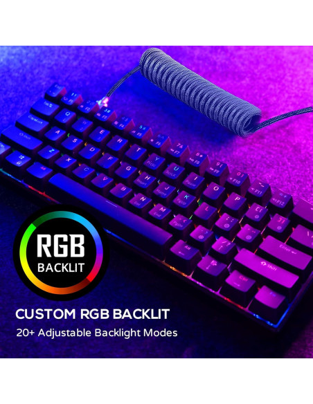 Teclado Mecánico RK ROYAL KLUDGE RK61 60% RGB Inalámbrico