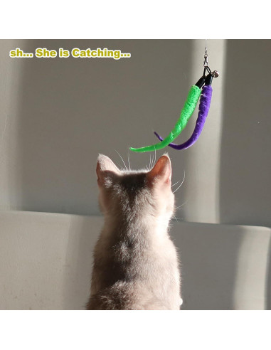 Juguete Interactivo para Gatos MeoHui Varita Telescópica