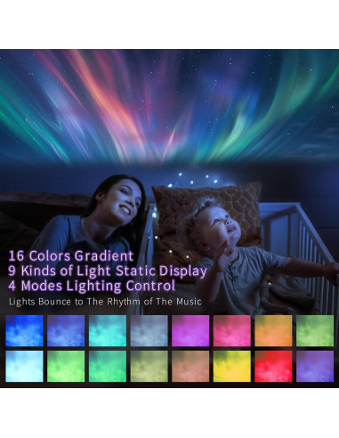 Proyector de Luz Nocturna CHLORANTHUS CY-01 LED Bluetooth