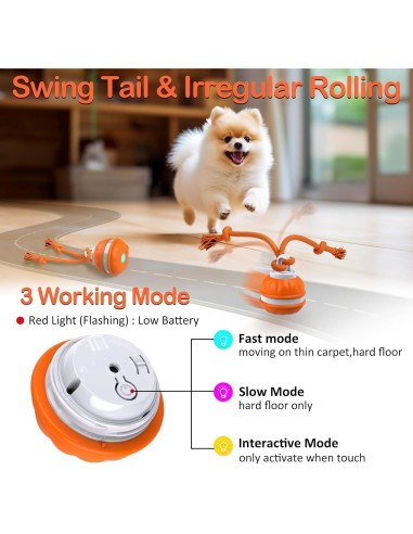 Pelota Interactiva para Perros Salodal P38 Recargable USB