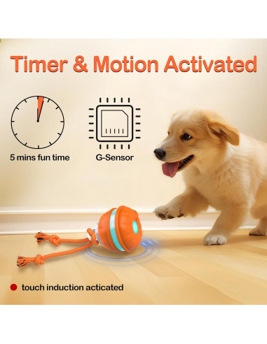 Pelota Interactiva para Perros Salodal P38 Recargable USB