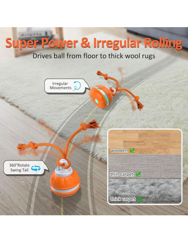 Pelota Interactiva para Perros Salodal P38 Recargable USB