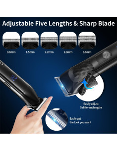 Kit de Recortadoras Roziapro para Hombre - Precisión y Carga Rápida 2