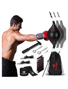 Bolsa de Boxeo Boxerpoint Doble Extremo - Cuero PU 17,78 cm