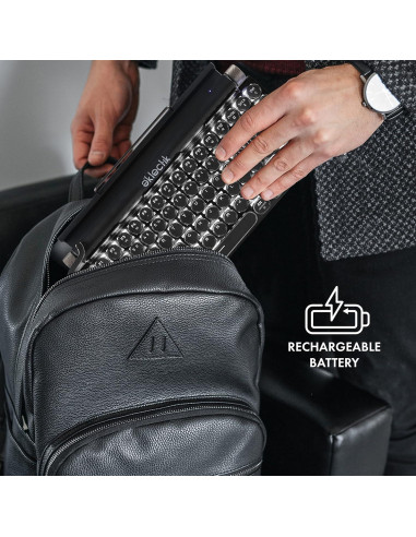 Teclado Inalámbrico Vintage Eklectik EKL-TWKB100 83 Teclas LED