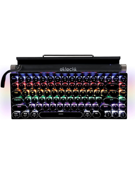 Teclado Inalámbrico Vintage Eklectik EKL-TWKB100 83 Teclas LED