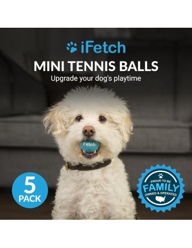 Pelotas de Tenis Mini iFetch para Perros Pequeños, 5 Pzas
