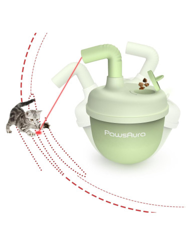 Juguete Láser Automático para Gatos Whixo Verde 360 Interactivo