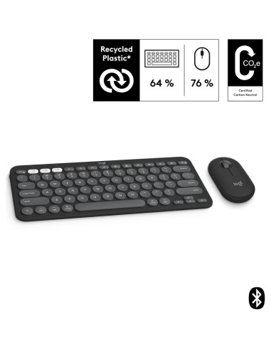 Combo Logitech Pebble 2 para Mac - Teclado y Ratón Inalámbricos