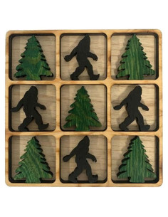 Juego Tres en Raya de Madera con Tablero y Piezas