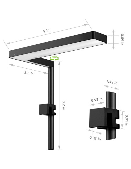 Luz LED ONF Flat Nano+ para Acuario 22.86 cm Control APP Luz LED ONF Flat Nano+ para Acuario 22.86 cm Control APP