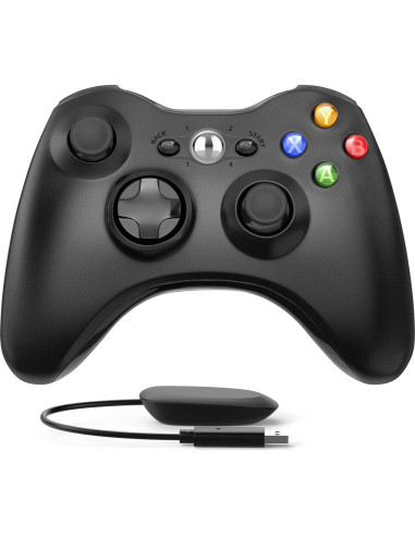 Controlador Inalámbrico ASTARRY Xbox 360 PC 2.4GHz Negro