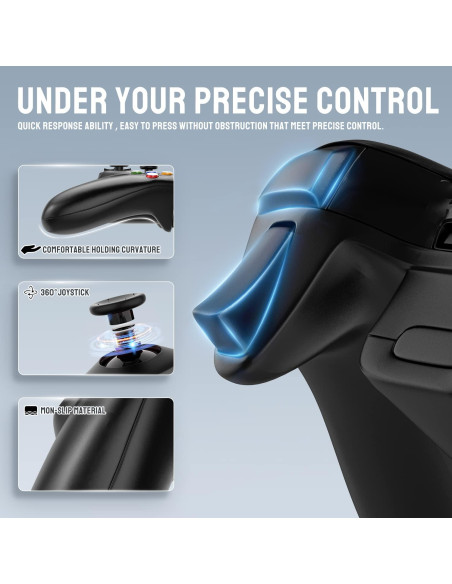 Controlador Inalámbrico ASTARRY Xbox 360 PC 2.4GHz Negro