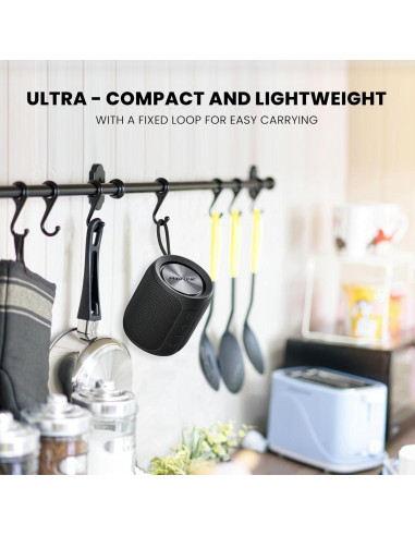 Altavoz Bluetooth MIATONE QBOX 16W Impermeable IP67 Negro