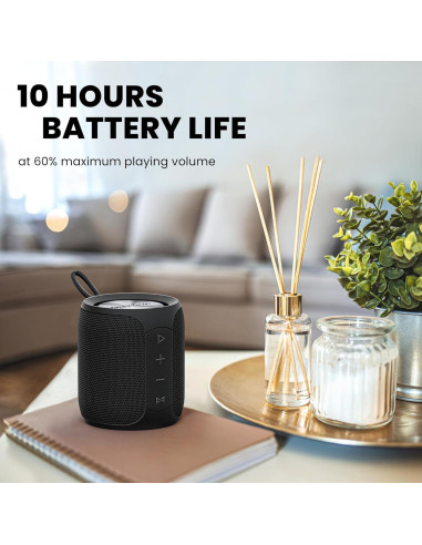 Altavoz Bluetooth MIATONE QBOX 16W Impermeable IP67 Negro