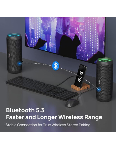 Altavoz Bluetooth 30W Rienok S1 Mini Impermeable 30H