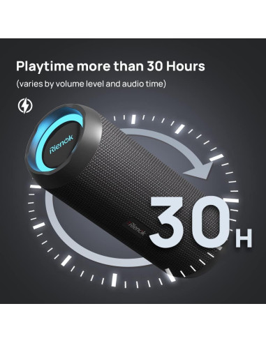 Altavoz Bluetooth 30W Rienok S1 Mini Impermeable 30H