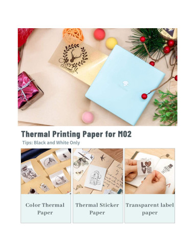 Impresora de Etiquetas Mini Memoqueen M02 Térmica Verde