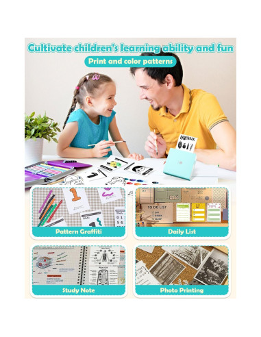 Impresora de Etiquetas Mini Memoqueen M02 Térmica Verde