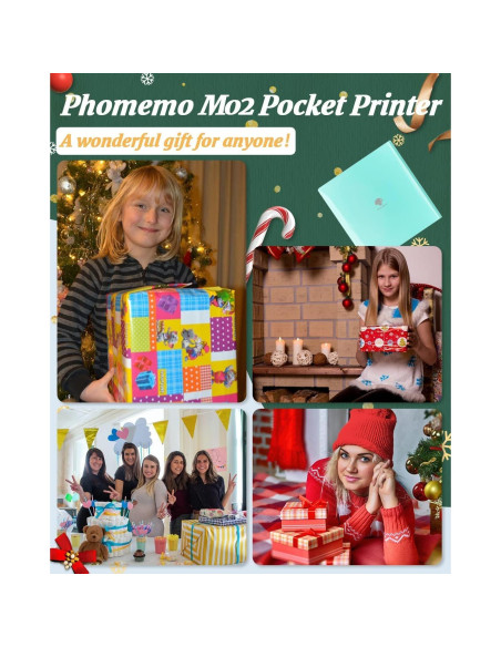 Impresora de Etiquetas Mini Memoqueen M02 Térmica Verde