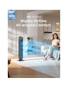 Ventilador de Torre Dreo Nomad One 36cm Silencioso 28dB 2